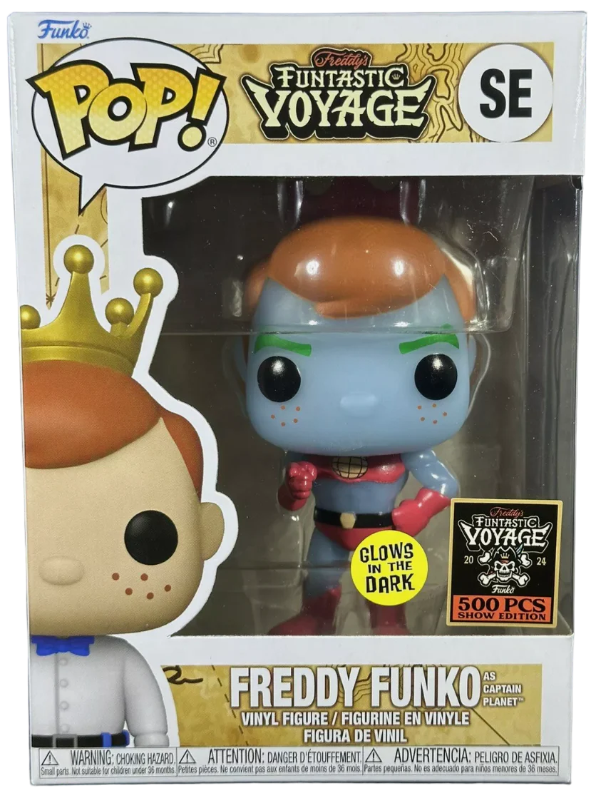 Freddy Funko as Captain Planet (Glow in the Dark) LE500 #SE