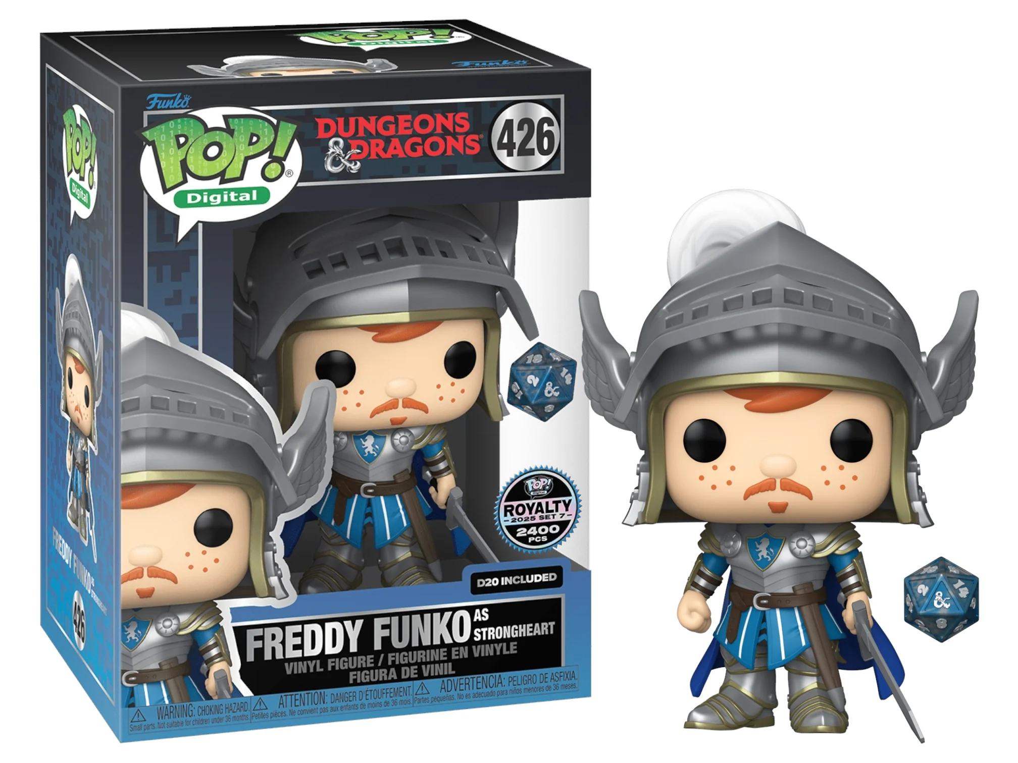 Freddy Funko as Strongheart with D20 (NFT Royalty) LE1383 #426