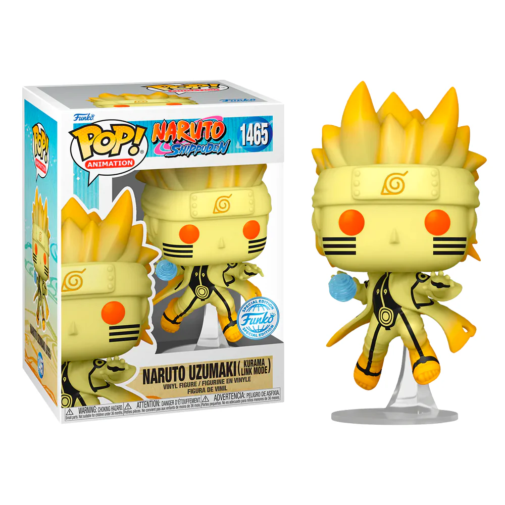 Funko Pop Animation Naruto Shippuden Naruto Uzumaki (Kurama Link Mode) 1465 AAA Anime Exclusive - Image 2