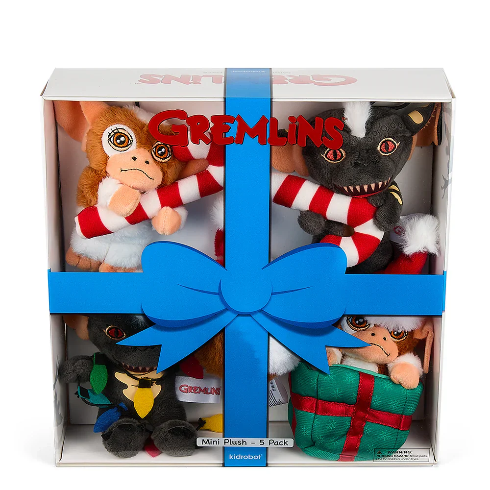 Gremlins 3" Plush Holiday Ornament 5-Pack Set by Kidrobot - Image 2