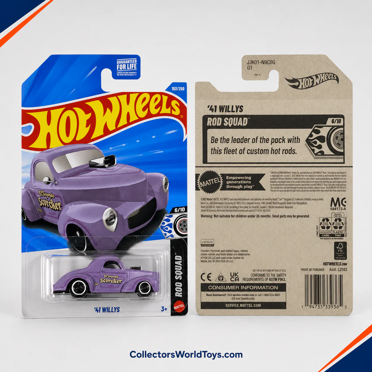 Hot Wheels '41 Willys | Rod Squad Series 6/10 - 153/250 - Image 4