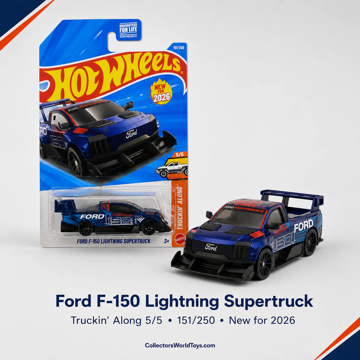 Hot Wheels Ford F-150 Lightning Supertruck | Truckin' Along Series 5/5 - 151/250 - Image 6