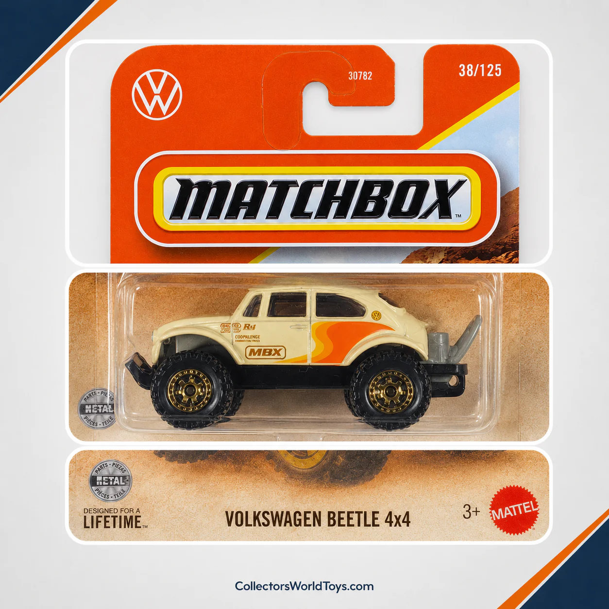 Matchbox Volkswagen Beetle 4x4 38/125 Die-Cast Vehicle - Image 3