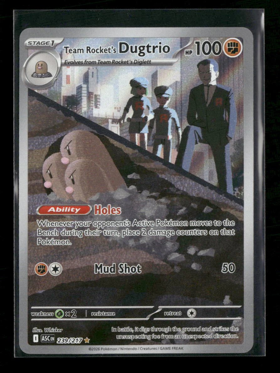 ME: Ascended Heroes Team Rocket's Dugtrio #239/217