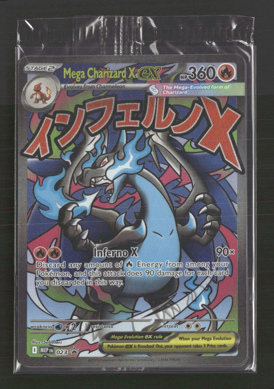 ME: Mega Evolution Promo Mega Charizard X ex #023 (Sealed)