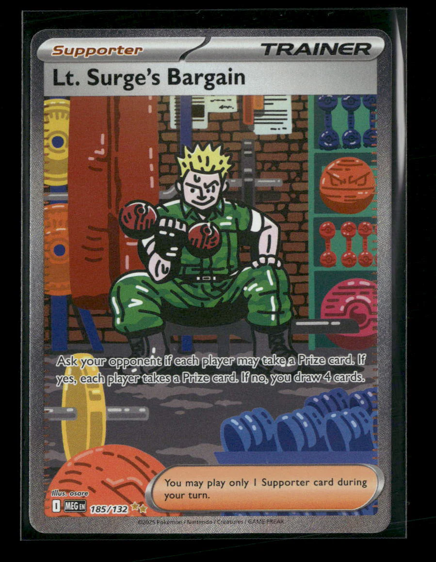 ME01: Mega Evolution Lt. Surge's Bargain #185/132