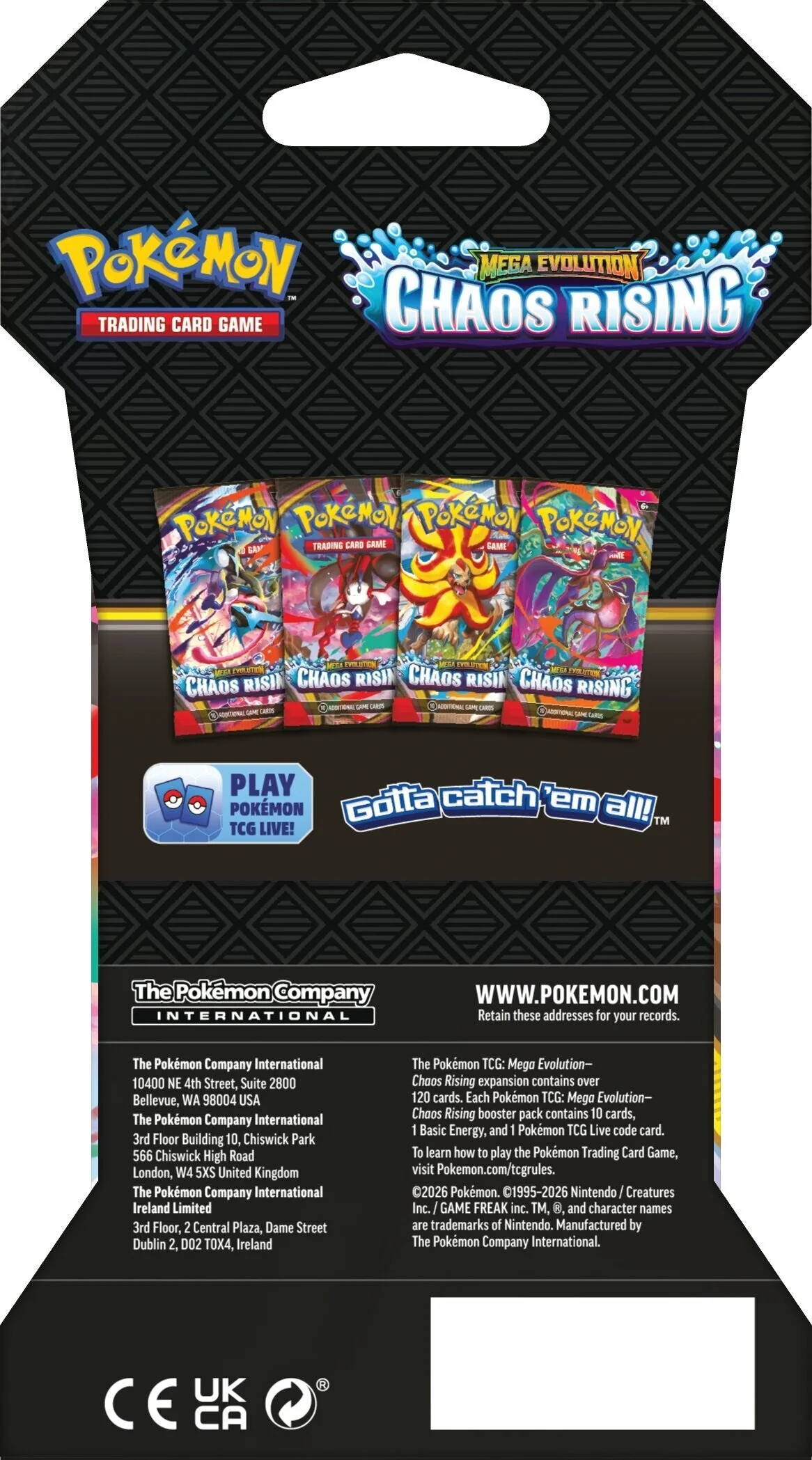 ME04: Chaos Rising - Sleeved Booster Pack - Image 2