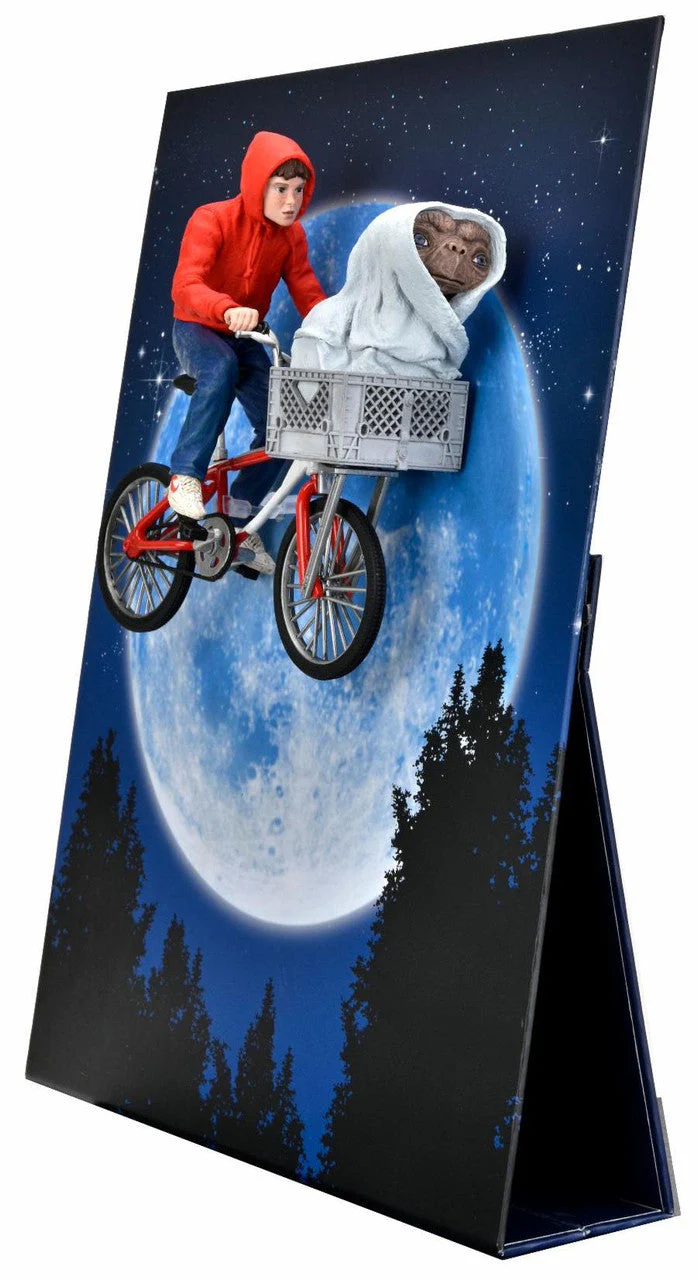 NECA E.T. 40th Anniversary – 7" Scale Action Figure - Elliott & E.T. on Bicycle - Image 3