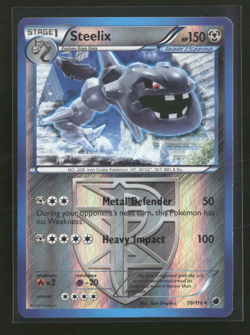 Plasma Freeze Steelix (Team Plasma) Reverse Holo #79/116