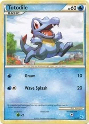 Totodile (#) 014 - HGSS Trainer Kit Gyarados & Raichu