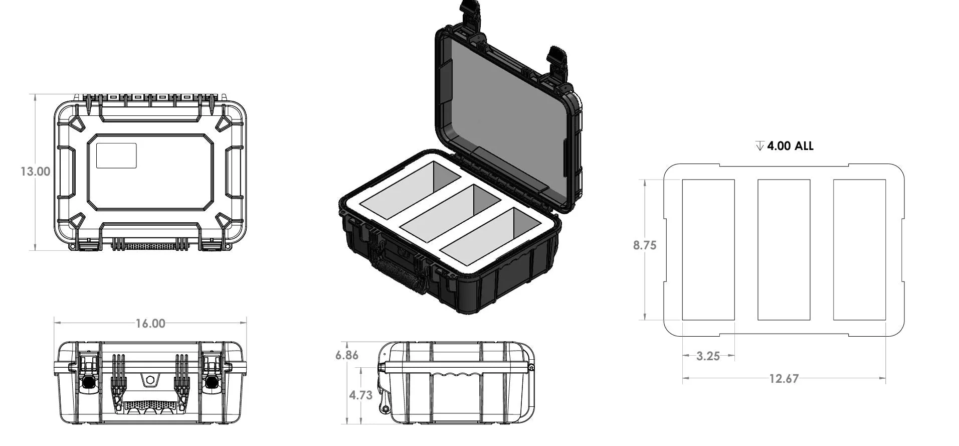 Waterproof Slab Carry Case - Large - Made in the USA - Image 6